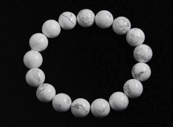 Howlite Infinity Bracelet - 8mm