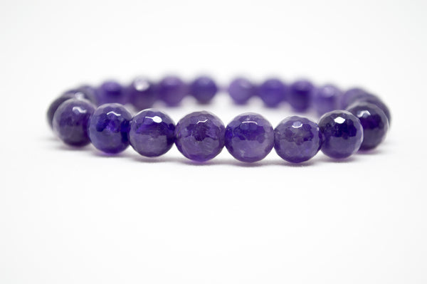 Amethyst Infinity Bracelet - 8mm