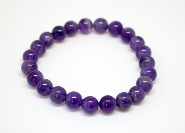 Amethyst Infinity Bracelet - 8mm