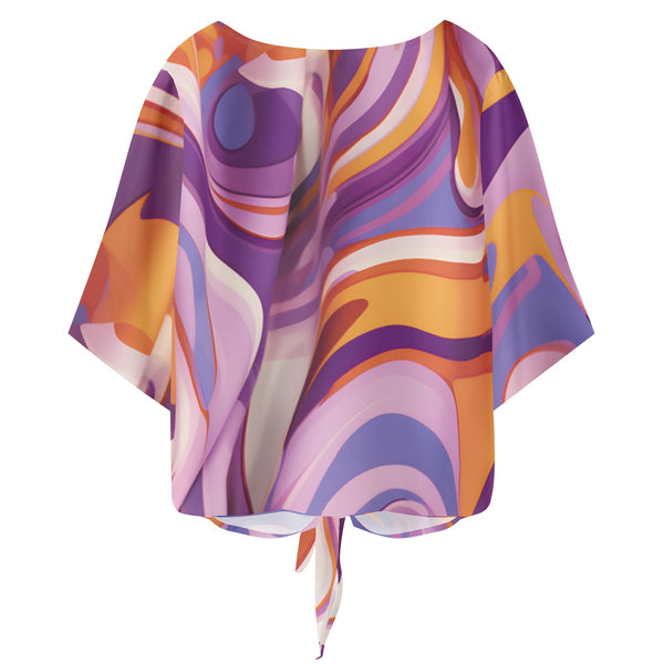Purple Trop Chiffon Blouse