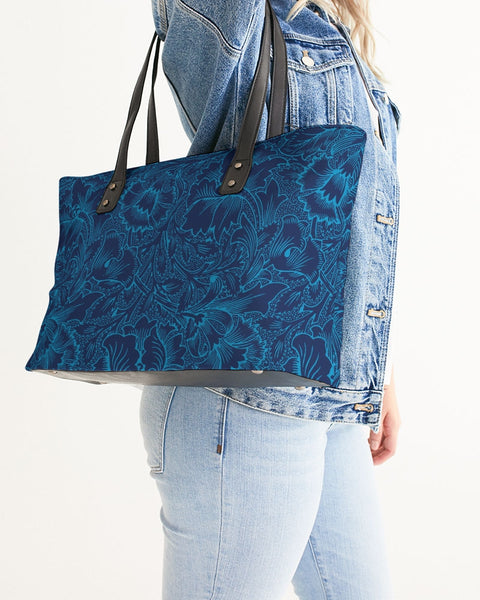 Blue Floral Stylish Tote
