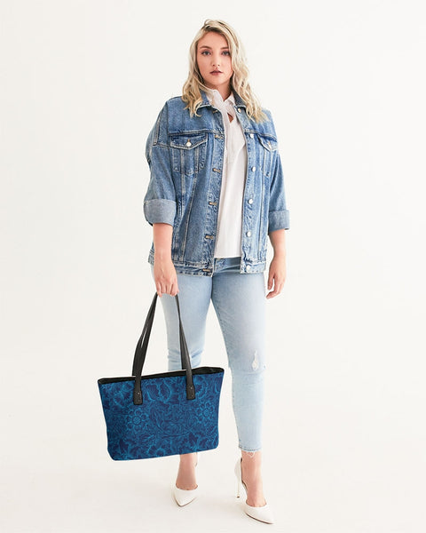 Blue Floral Stylish Tote
