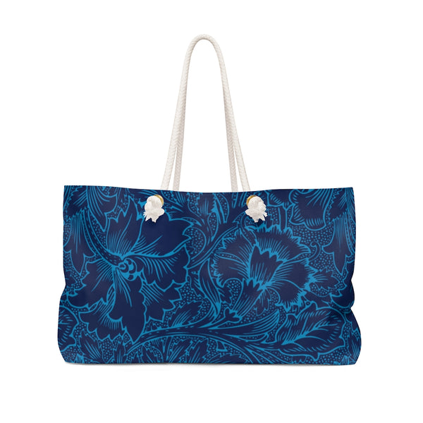 Blue & Red Floral Weekender Bag
