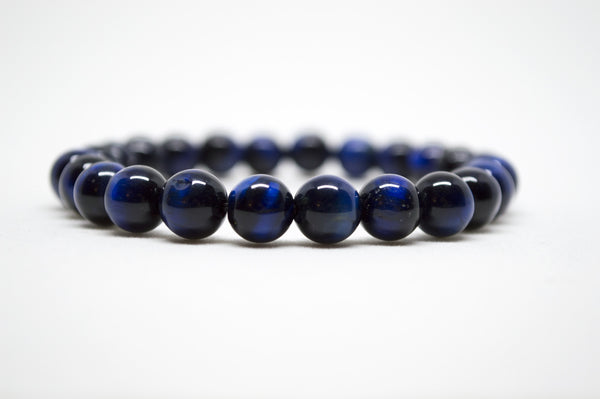 Blue Tiger's Eye Infinity Bracelet - 8mm