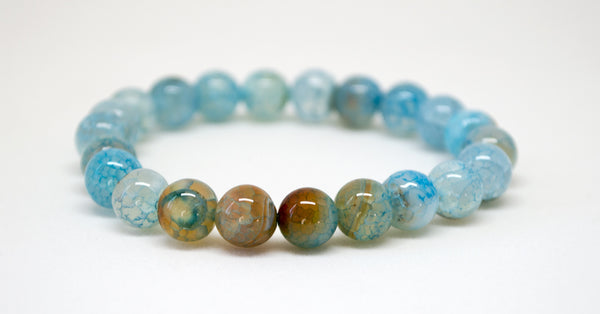 Blue Quartzite Infinity Bracelet - 8mm