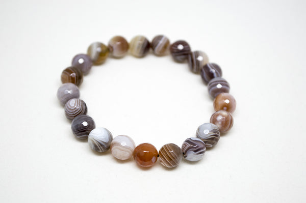 Botswana Agate Infinity Bracelet