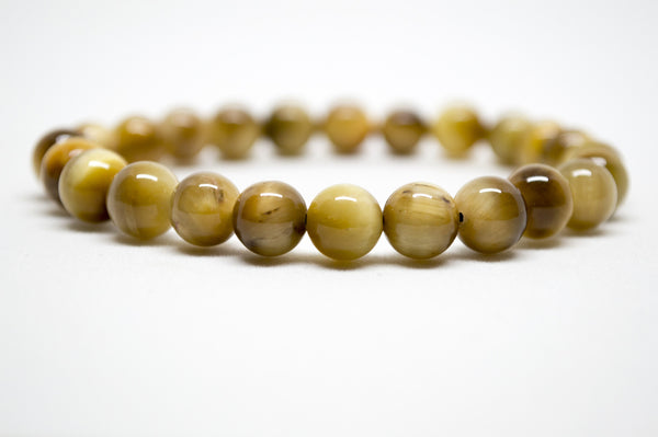 Golden Yellow Tiger's Eye Infinity Bracelet - 8mm