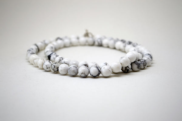 Howlite Necklace - 8mm