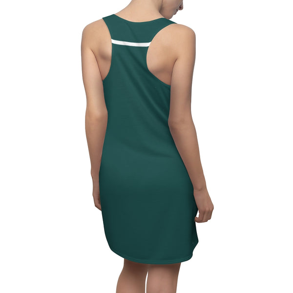 Geometric Green Color-blocked Sundress