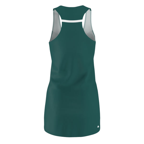 Geometric Green Color-blocked Sundress