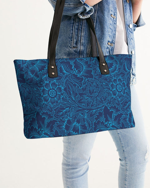 Blue Floral Stylish Tote