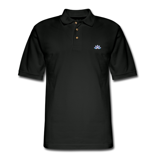 Men's Lotus Pique Polo Shirt - black